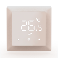 Donel Термостат с датчиком пола с Wi-Fi, программируемый через приложение , 16 A, 55*55 мм. кашемир, серия DTEF