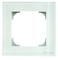 ABB SKY Стекло белое Рамка 1-постовая