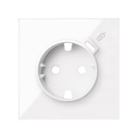 Simon 100 Белый глянец Кит 1 пост, фронт. Накладка на 1 роз.Schuko с з/у USB C