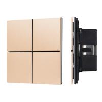 Arlight INTELLIGENT ARLIGHT Кнопочная панель KNX-304-23-IN Champagne (BUS, Frameless) (IARL, IP20 Металл, 2 года)