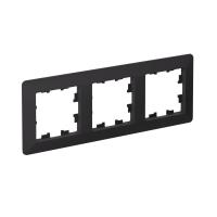 Systeme Electric AtlasDesign Air Карбон/дымчатый черный Рамка 3-ая