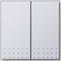 Gira TX 44 Белый Выключатель 2-клавишный механизм с накладкой