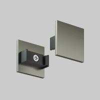 TR5735-DN Торцевая заглушка низкая, для использования без экрана, для трека Shine, серия Base, комплект 2 шт, темный никель, алюминий