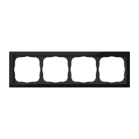 Systeme Electric ArtGallery Pure Органическое стекло Черный Рамка 4-ая