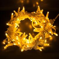 Гирлянда нить с мерцанием 10м IP65 400-101 теплый белый Eurosvet 400-101