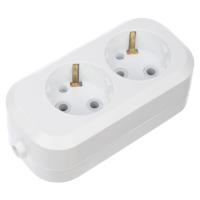 Колодка 2 гнезда с заземлением Rexant