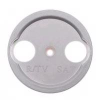 BIRONI Шедель Пластик Белый Накладка для розетки R/TV-Sat (скрытый смонтаж)