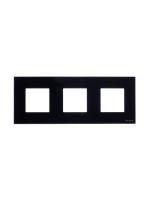 ABB NIE Zenit Стекло черное Рамка 3-я 2+2+2 мод