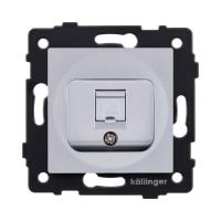 Розетка Ethernet RJ45 Cat.6, серый Kollinger REA-018GY для Aspekt, Eleganz, Reflex