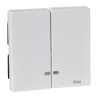 SE Merten SM Бел глянец Клавиша 2-ая с окошком для световой индикации IP44