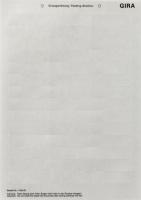 Gira Листы для надписи для наружного домофона 3-местное