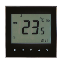 Zamel Программируемый регулятор температуры, сенсорный, черный Zamel Программируемый регулятор температуры, сенсорный, черный