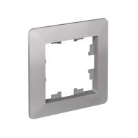 Systeme Electric AtlasDesign Air Алюминий/дымчатый черный Рамка 1-ая