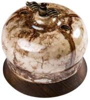 BIRONI Фаберже Керамика Мрамор золото Выключатель проходной 1-кл