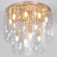 Потолочная люстра со стеклянными плафонами 60170 золото Eurosvet Claire