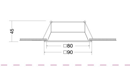 Встраиваемый светильник DL029-2-01B Maytoni Dot