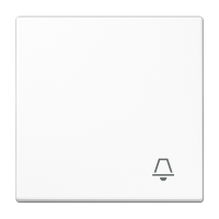 JUNG LS 990 Белая Клавиша 1-ая с символом ЗВОНОК