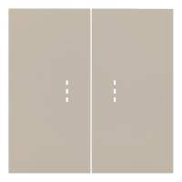 Клавиши двухклавишного выключателя с подсветкой, латте (35612 LT)