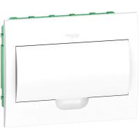 SE EASY 9 Корпус встраиваемый с белой дверью 1ряд/12мод, IP40, IK07, 63А, 2 клеммы
