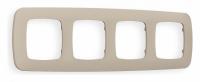 Рамка OMEGA Ecta (Серо-бежевый матовый) 4-ая OF140364