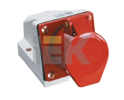 IEK Розетка 114 стационарная 3Р+РЕ 16А 380В IP44