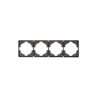 KRANZ Рамка ROUND 4-постовая титан