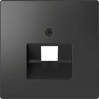 SE Merten D-Life Антрацит Накладка центральная для розетки 1-ной RJ45