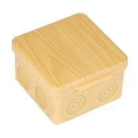 EKF PROxima Коробка распаячная КМР-030-035 пылевлагозащищенная без мембранных вводов (80х80х50) светлое дерево