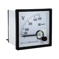 EKF PROxima Вольтметр VMA-961 аналоговый на панель (96х96) квадратный вырез 500В прямое подкл.