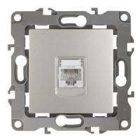ЭРА 12-3105-15 Перламутр Розетка телефонная RJ11, IP20, 12