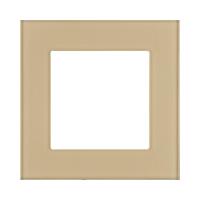 Рамка 1-постовая, стекло золотой Kollinger Asthetik AS1GD