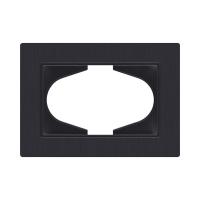 Рамка для двойной розетки, черный матовый Kollinger Eleganz Plex EP120BM