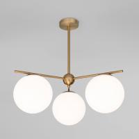 Потолочный светильник со стеклянными плафонами 60147/3 латунь Eurosvet Marbella