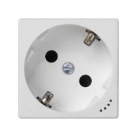 Simon Розетка 2к+з Schuko с подсветкой, 45х45мм