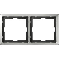 SE Merten SD Artec Сталь Рамка 2-ая (термопласт)