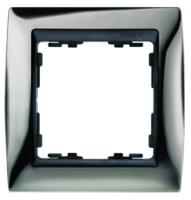 Simon 82 Вороненая сталь/Графит Рамка 4-ая