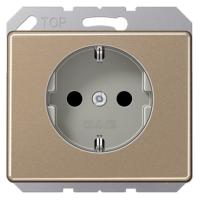 JUNG SL 500 Бронза Розетка с/з винт. зажим
