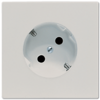 JUNG LS 990 Светло-серая Розетка с/з под углом 45град