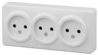 ЭРА 11-2207-01 Эксперт Белый Розетка 3-ая б/з ОУ