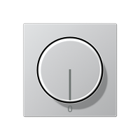 JUNG Алюминий Накладка регулятора скорости 245.20 (лакированный дюропласт)