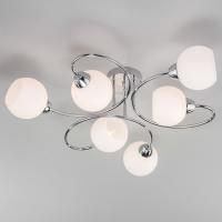 Потолочная люстра с плафонами 30136/6 хром Eurosvet Tulia