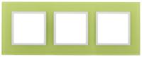 ЭРА 14-5103-26 Elegance Лайм/белый стекло Рамка 3-ая