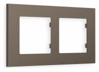 Рамка ALFA Qubi (Темная бронза матовый) 2-ая AF250632