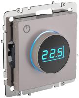 IEK BRITE BASE Жемчуг Термостат электронный с инд. ТС10-1-БрЖ (терморегулятор)