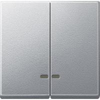 SE Merten SM Алюминий Клавиша 2-ая с подсветкой