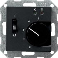 Gira S-55 Термостат 230/10 (4) A с замыкающим контактом и датчиком для электрического подогрева пола