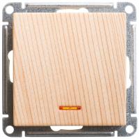 Systeme Electric Wessen 59 Сосна Переключатель 1-клавишный с подсветкой 10АХ