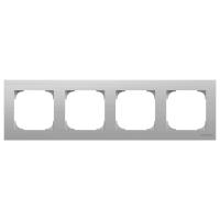 ABB SKY Нержавеющая сталь Рамка 4-постовая