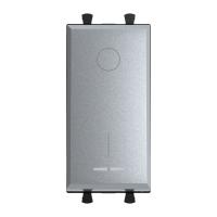 DKC Avanti Закаленная сталь Выключатель двухполюсный одноклавишный 1 модуль