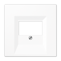 JUNG LS 990 Белая Накладка розетки ТАЕ, моно/стерео-аудиорозетки, комбинированной вставки